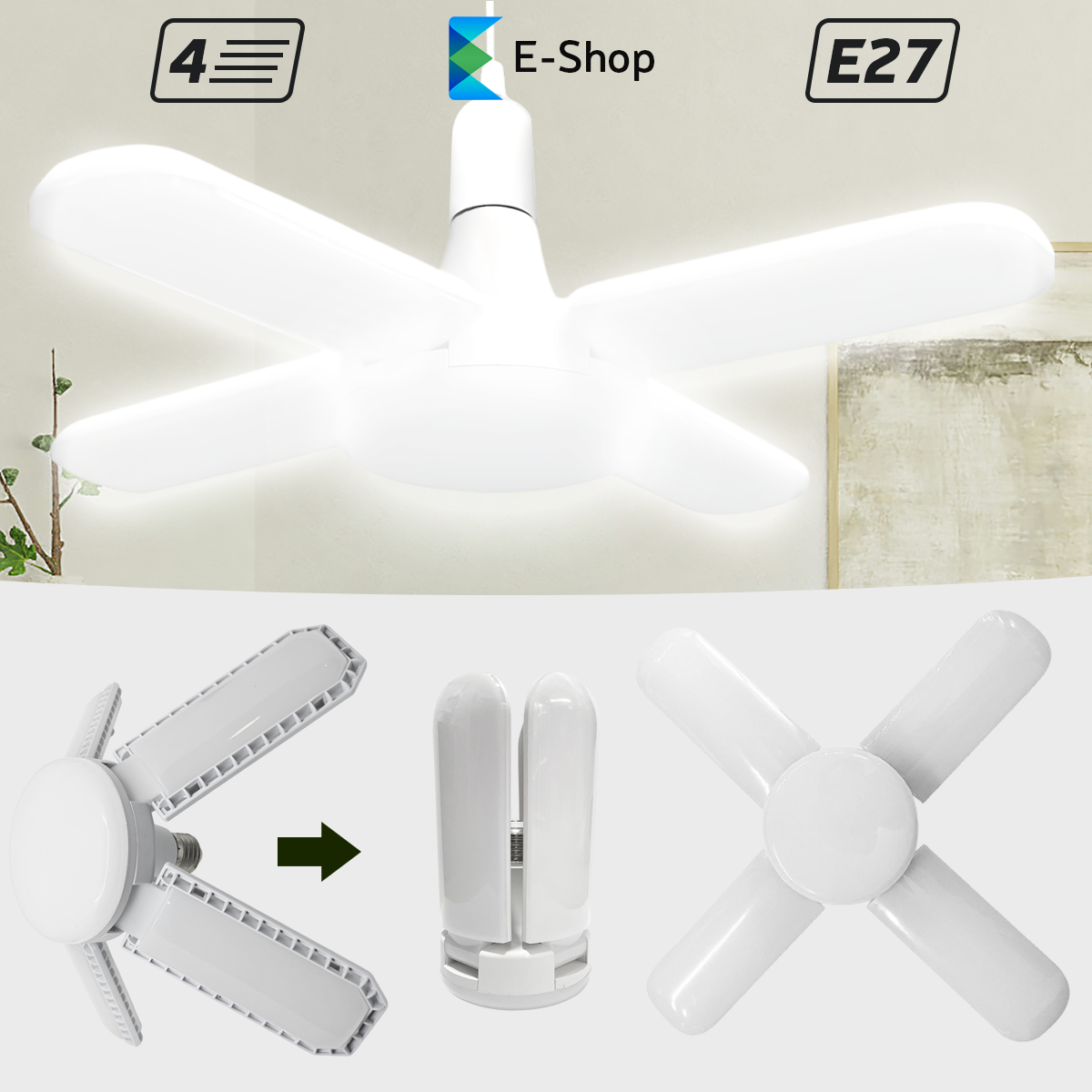 QUATTRO LED – cu 4 brațe