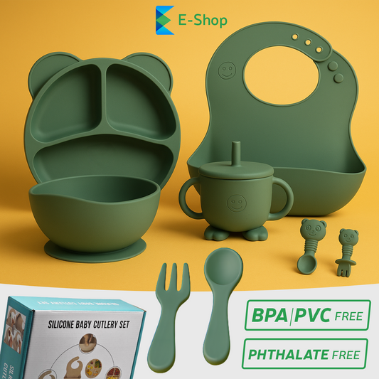 SET DE TACÂMURI DIN SILICON PENTRU COPII