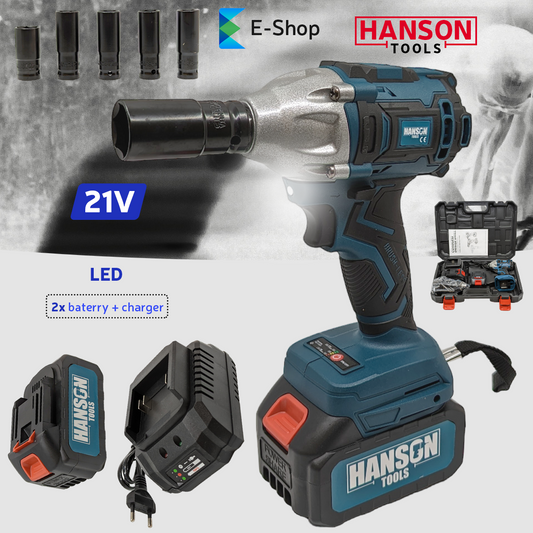 Șurubelniță IMPACT HANSON AKU 21V + SET GEDORA
