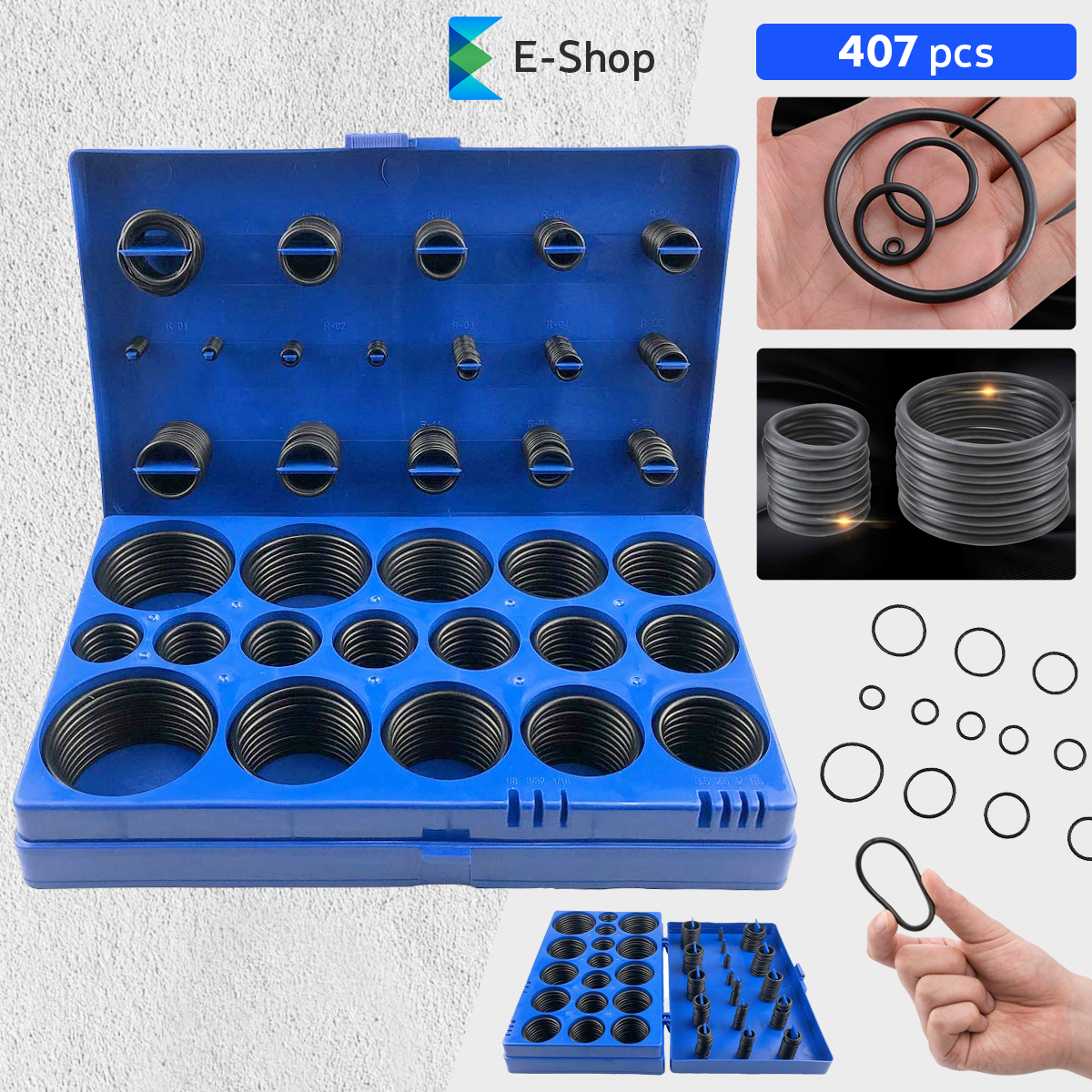 SET O-INGURI CAUCIUC 407 BUC
