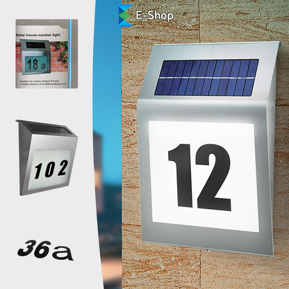 LAMPĂ SOLARĂ CU NUMĂR CASĂ