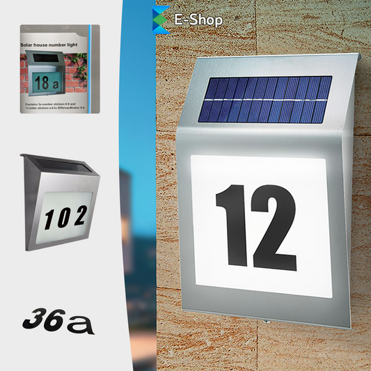 LAMPĂ SOLARĂ CU NUMĂR CASĂ